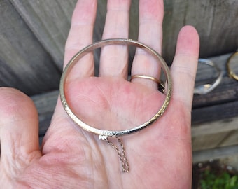 Vintage Sterling Silver Bangle Bracelet