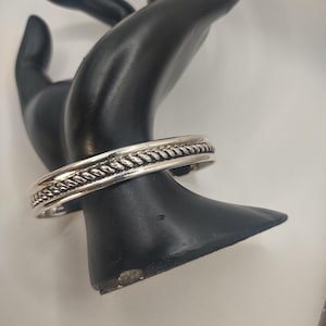 Sterling Silver Cuff Bracelet, For Men Or Women, Southwestern Design