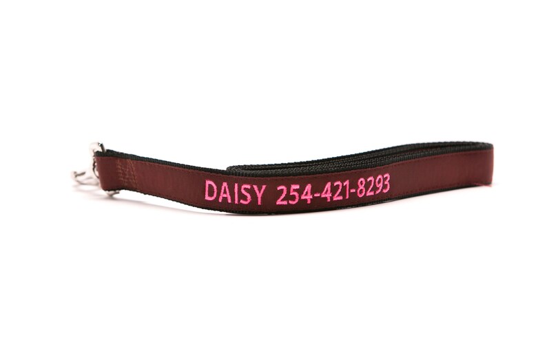 Custom Personalized Embroidered Dog Leash immagine 2