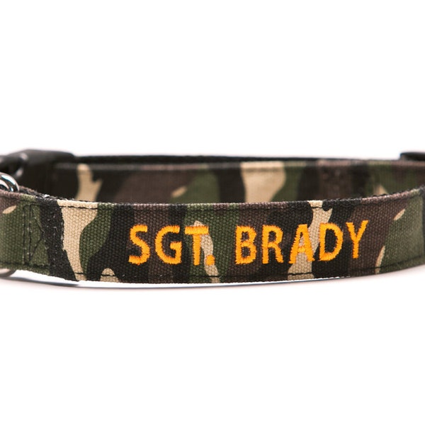 Custom Apocalypse Growl Dog Collar Personalized Embroidery