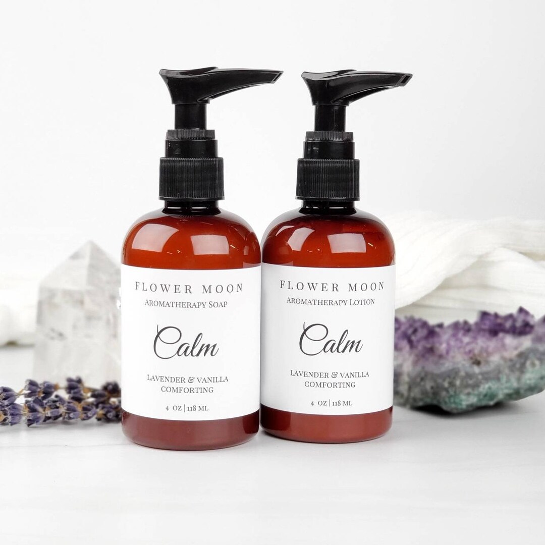 Calm Aromatherapy Hand Soap/body Wash & Lotion Gift Set Etsy