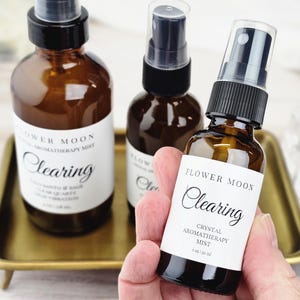 Energy Clearing, Aromatherapy with Palo Santo & Sage, Crystal Infused Room Spray, Reiki, Meditation, Yoga, Positive Energy, New Home Gift image 4