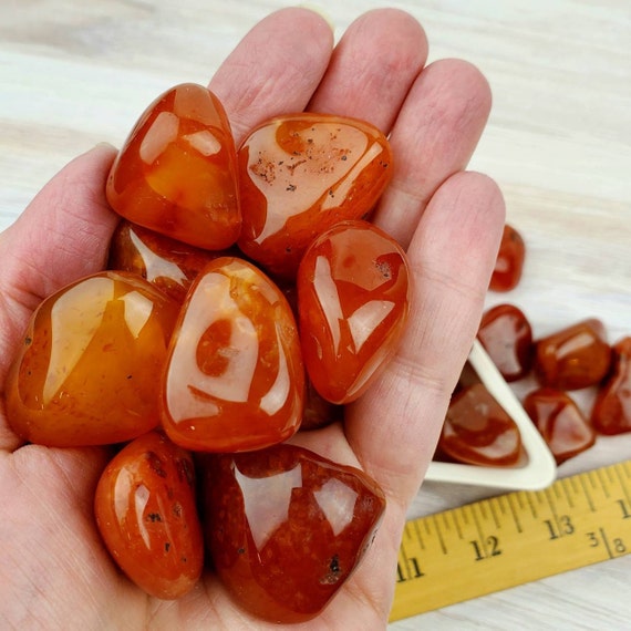 Carnelian Ethically Sourced Crystals Tumbled Stones Etsy