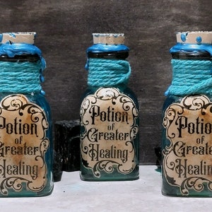 Potion of Greater Healing Small | Apothecary Potion | Potion decoration | DND Prop |