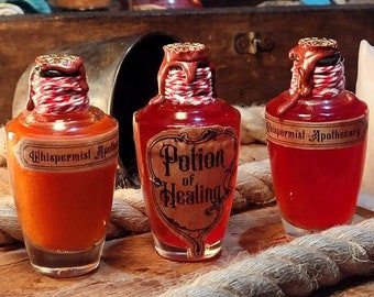 Potion of Healing Small | Apothecary Potion| Potion decoration | DND Prop |