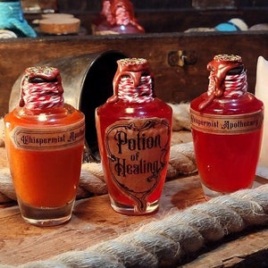 Potion of Healing Small | Apothecary Potion| Potion decoration | DND Prop |