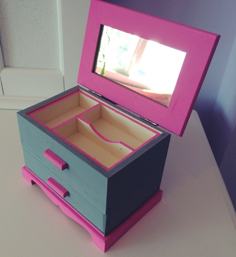 Girls jewelry box Jewelry box Personalized jewelry box Kids Etsy