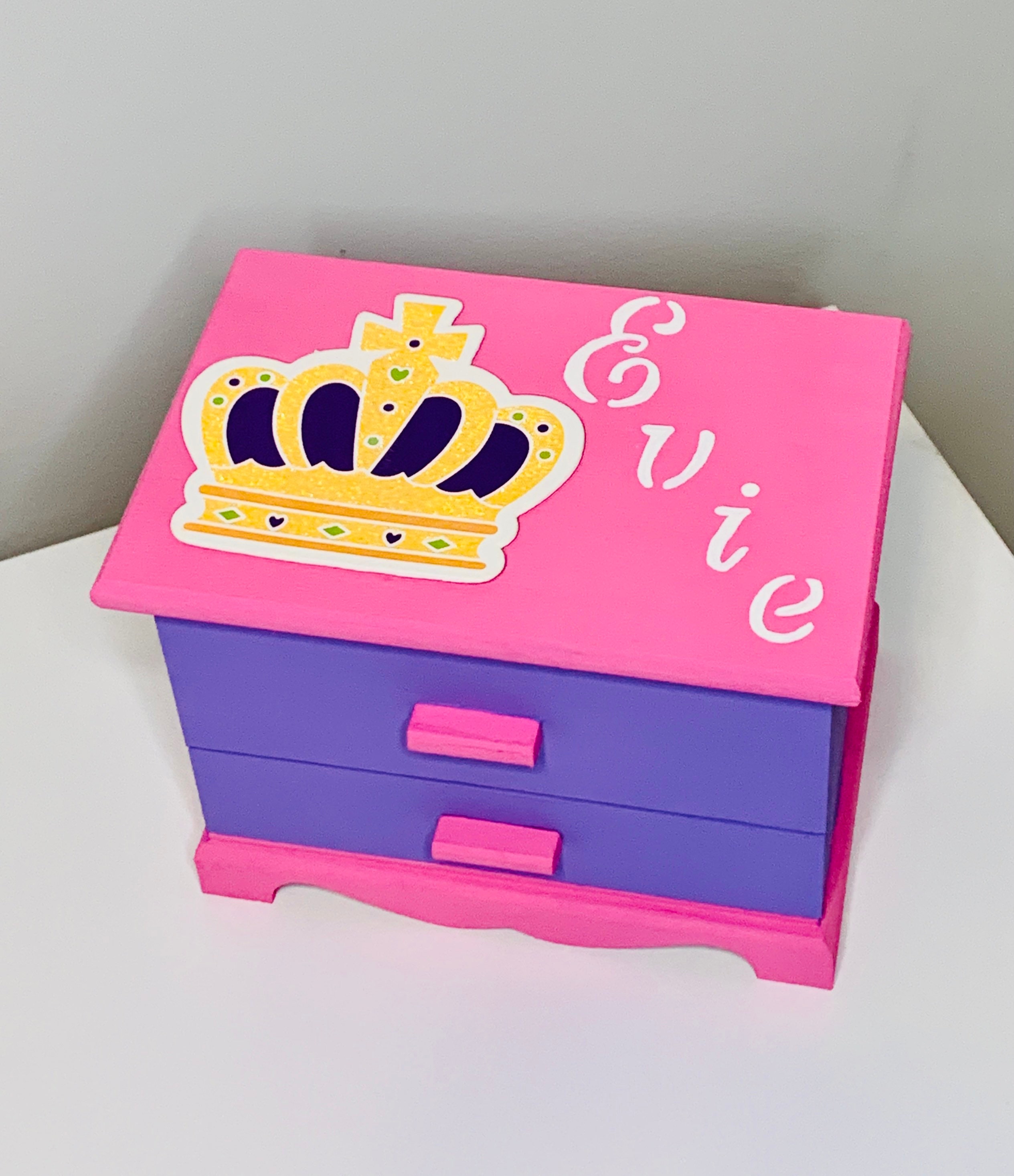 Princess jewelry box crown jewelry box girls jewelry box Etsy