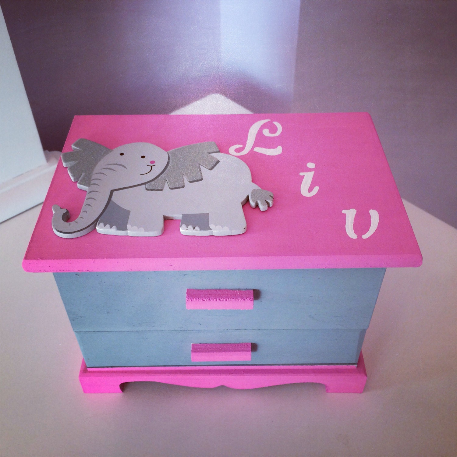 Girls jewelry box Jewelry box Personalized jewelry box Kids Etsy