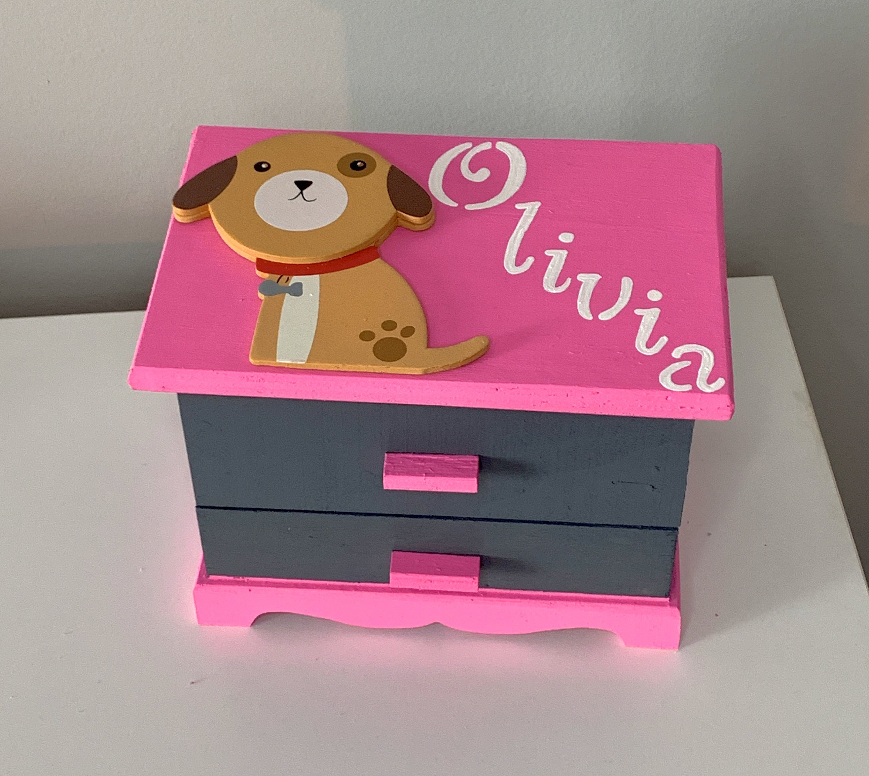 Puppy Dog Dog Jewelry Box Jewelry Box Girls Jewelry Box Etsy