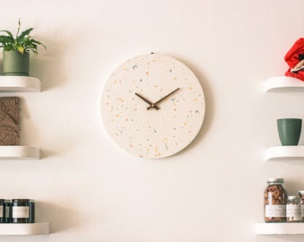Handmade Eco Resin Flecked Wall Clock