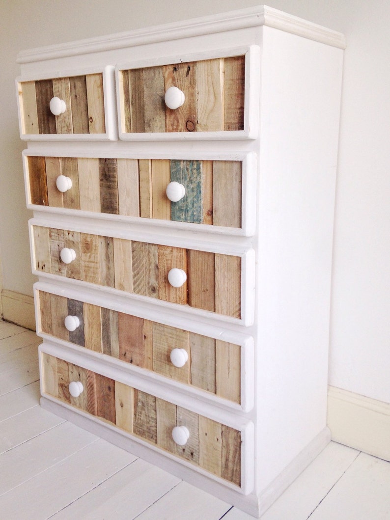 Handmade Modern Rustic Chest of Drawers Vertical Etsy