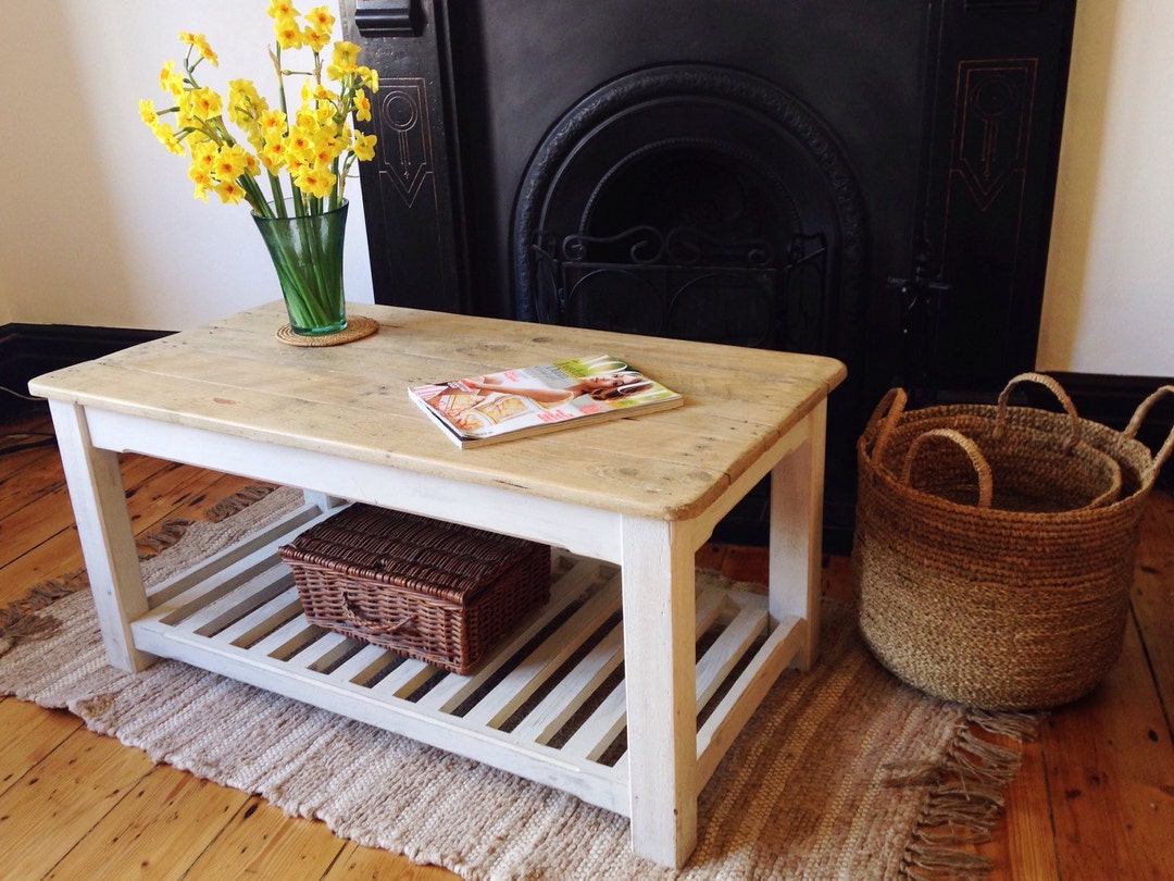Picture of Handmade Reclaimed Wood Coffee Table - Etsy UK
