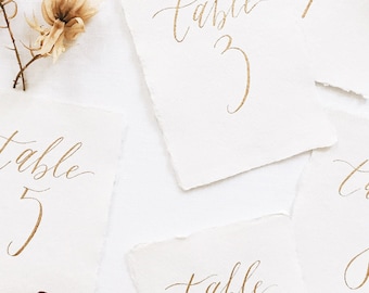 Metallic or Colored Ink Add-on for Table Number Calligraphy | Custom Calligraphy Ink for Weddings & Special Events