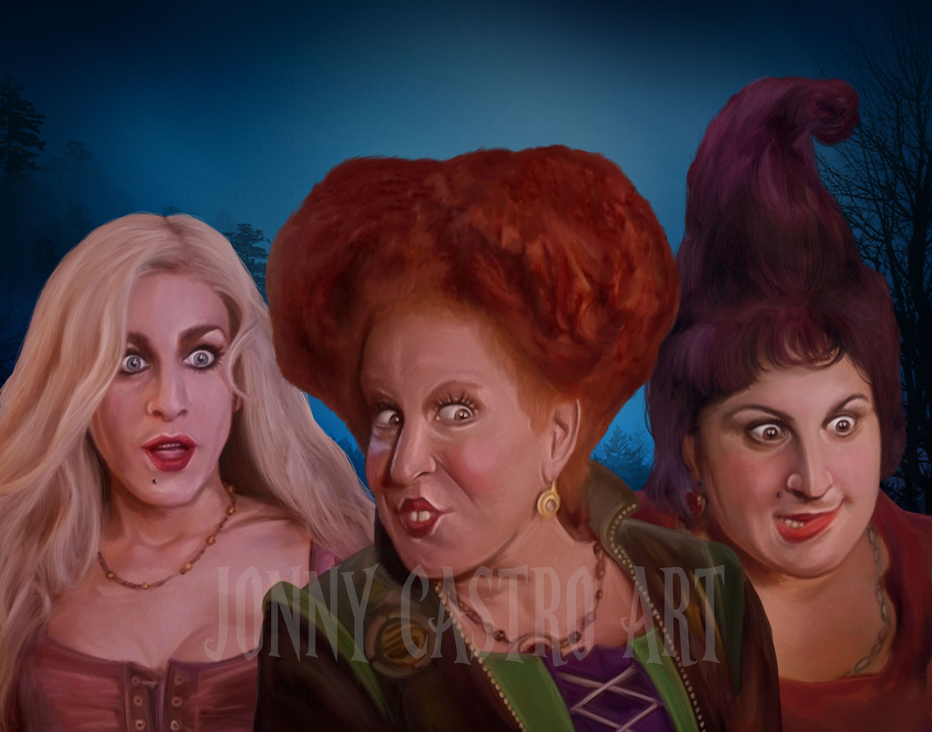 Hocus Pocus Sanderson Sisters Print Etsy