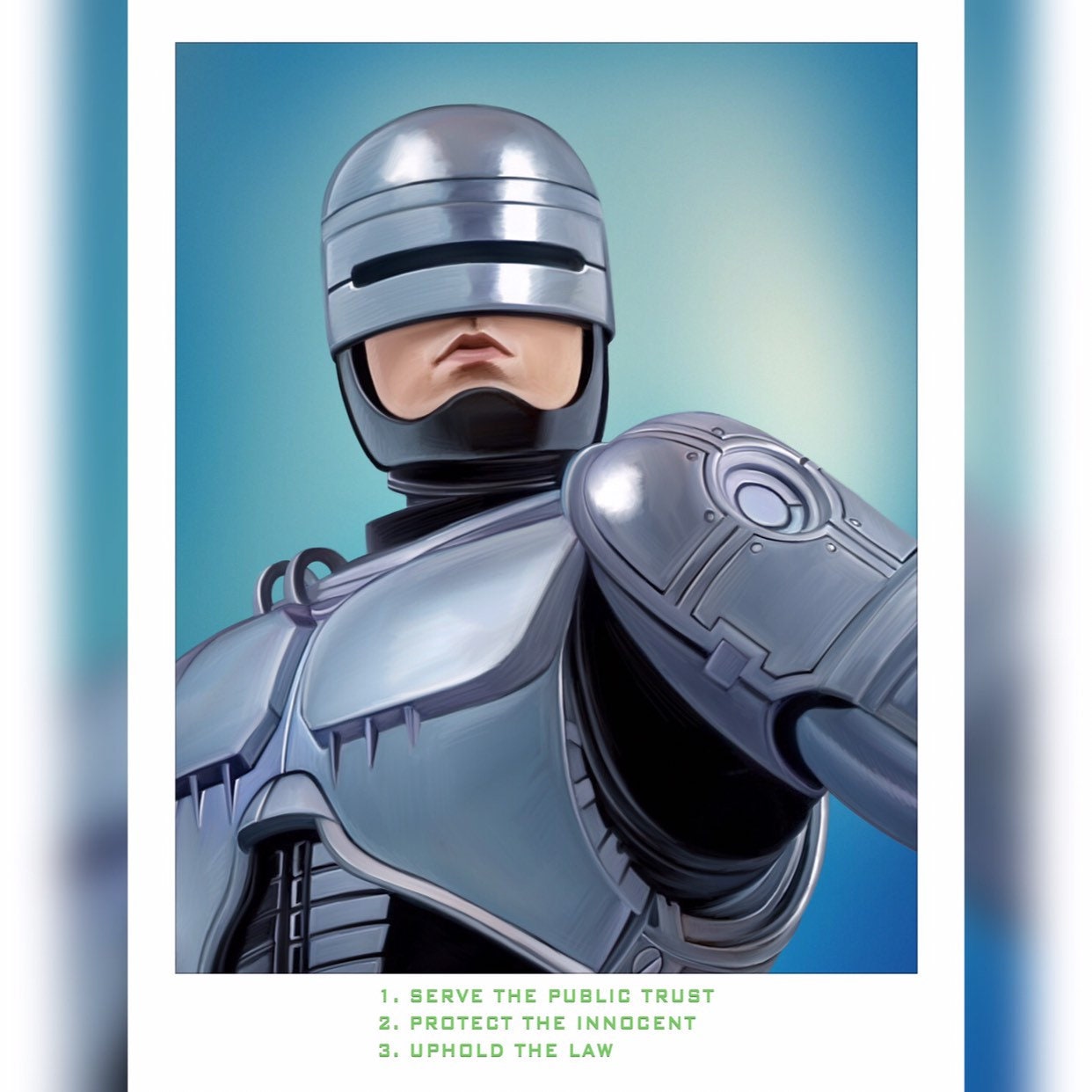 2241様感謝‼️米オライオンピクチャーズ'ROBOCOP 'ポスター特別紙未使用 Urias.ROBOCOP.foil.