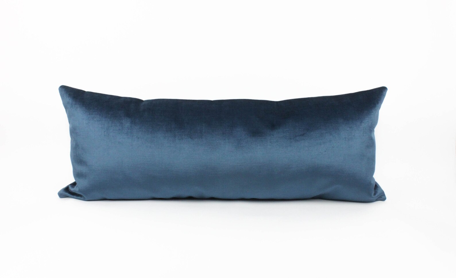 Blue Velvet Lumbar Pillow Cover. Extra Long Sizes Available. Etsy