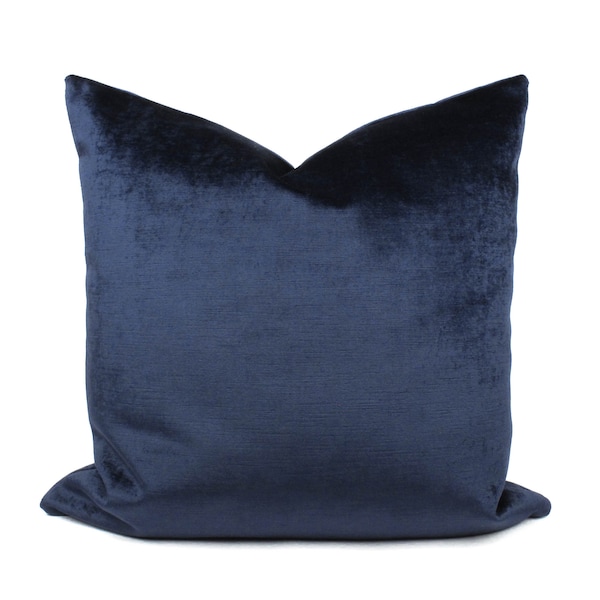 Dark Blue Pillow Etsy