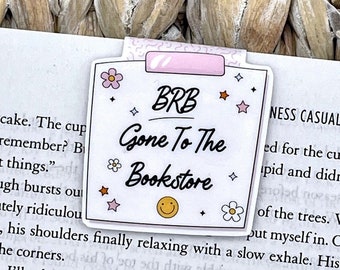Gone To The Bookstore Sticky Note | Magnetic Bookmark | Page Marker | Planner Bookmark | Bookish Gift | Bookstagram Booktok