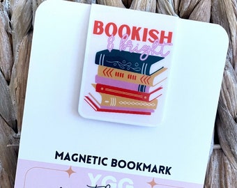 Bookish and Bright Christmas Bookmark | Magnetic Bookmark | Page Marker | Planner Bookmark | Bookish Gift | Bookstagram Booktok