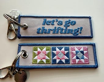 Let's Go Thrifting Keychain/ Bag Charm