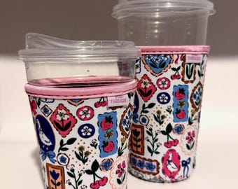 Coquette Goose Iced or Hot Beverage Coffee Drink Sleeve