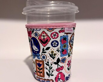 Coquette Goose Iced or Hot Beverage Coffee Drink Sleeve - Small 16-18oz