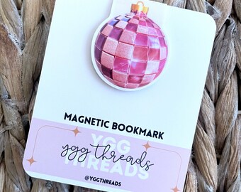 Ornament Christmas Bookmark | Magnetic Bookmark | Page Marker | Planner Bookmark | Bookish Gift | Bookstagram Booktok