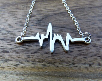 Collar de pulso de plata: regalo de joyería para científicos, químicos y frikis.