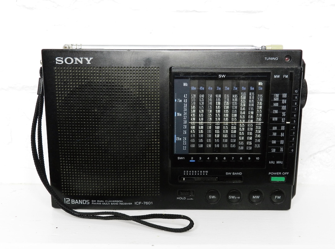 SONY ICF-7601 12バンド FM/AM マルチバンドレシバ― Vintage Sony ICF-7601 Multi-band Radio: 12-band Worldwide Receiver
