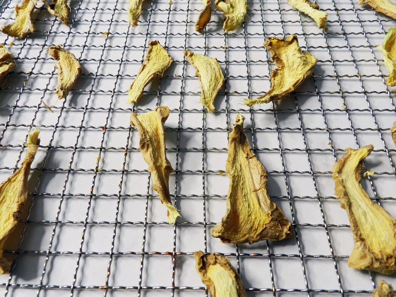 Organic Dried Ginger Slices, Dehydrated Ginger Slices, Dried Rhizomes
