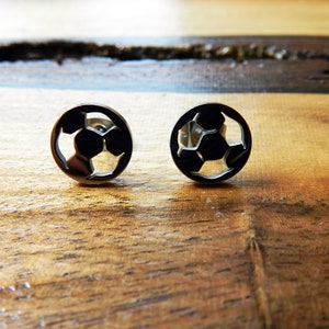 Stainless Steel Soccer Ball Stud Earrings, Birthday Gift, Novelty Earrings, Cute Earrings, Football Earrings, Athletic earrings, Soccer Ball