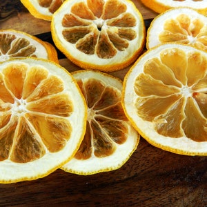Organic Dried Lemon Slices: Vegan Snack, Soap & Candle Supply