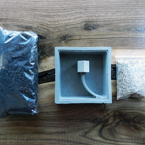 Mini House Concrete Planter: Succulent & Air Plant Pot, Office Gift
