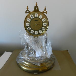 Haller Vintage Anniversary Clock Only For Parts/Repair - (No Dome/Key/Hands/Parts Missing)