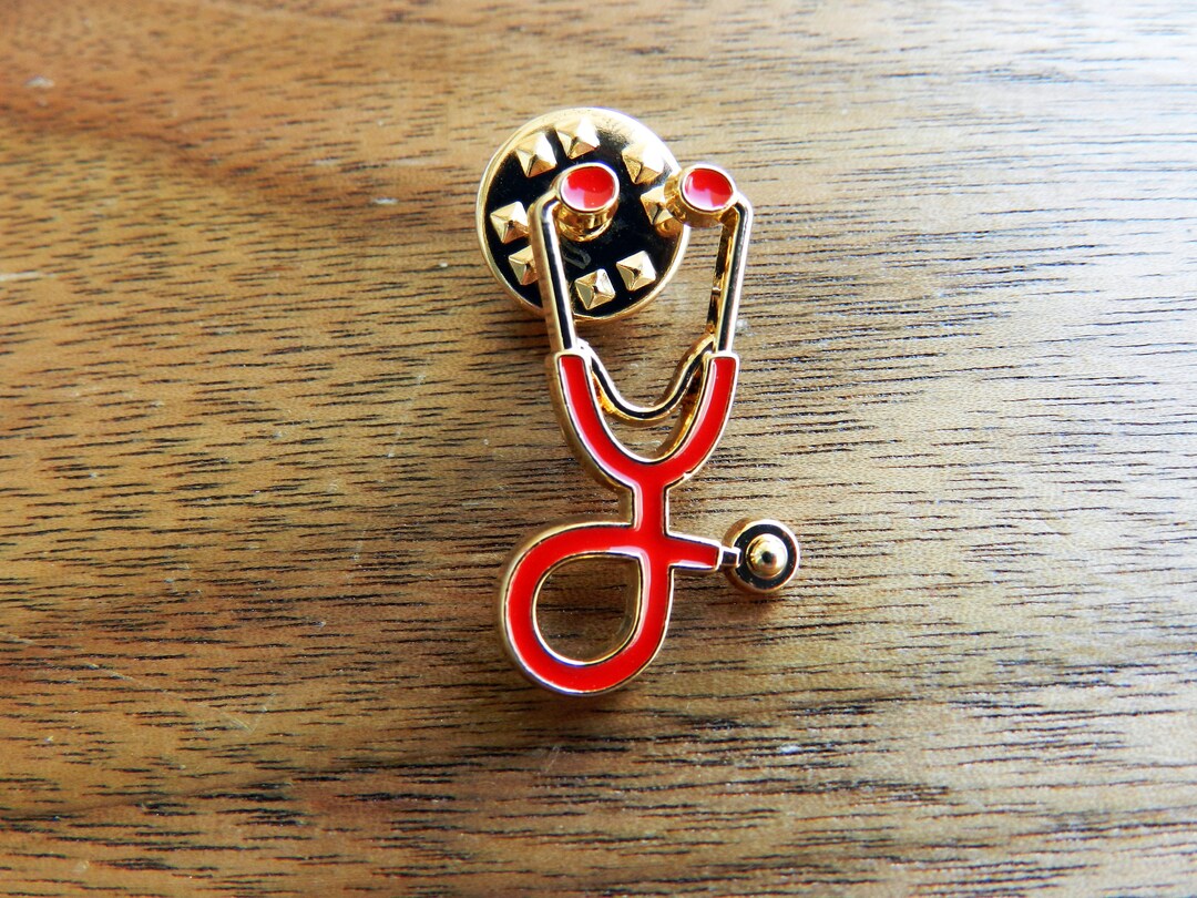 Stethoscope Lapel Pin Metal Pin Birthday Gift Gifts for Etsy