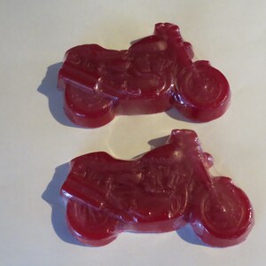 Motorcycle soap set 3 oz each  bar 2 per set
