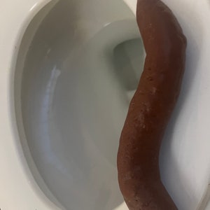 poop Log cocky poo poo dog Poo soap bar Log  sure looks like a real load.  Add a message to your poop log gag gift