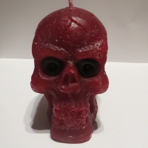 Skull candle Gothic wicca Halloween spell candle