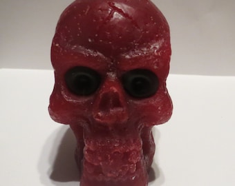 Skull candle Gothic wicca Halloween spell candle