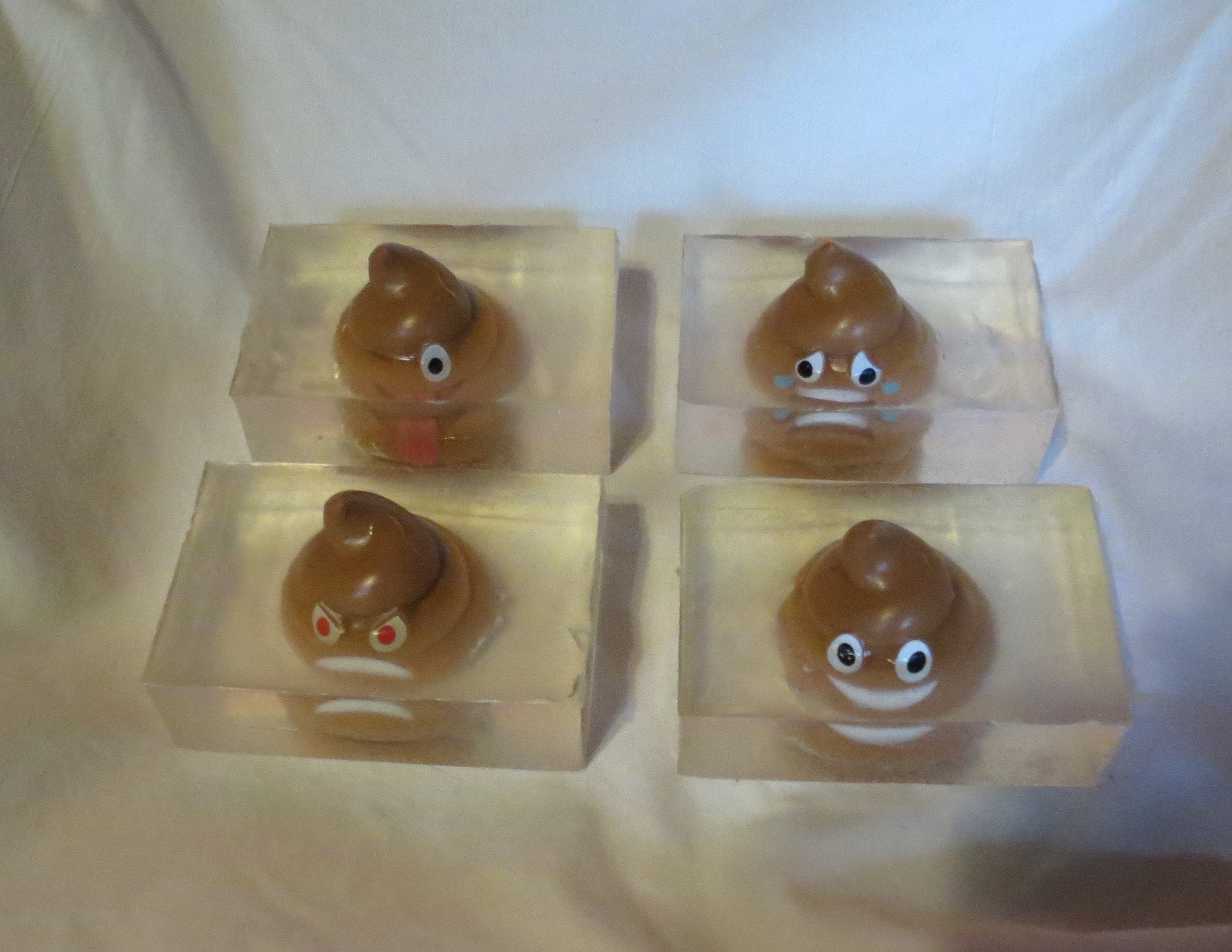 Poopy Censor Bar Emoji Embedded Poop Soap Bar Make Great Gag Gift Sold by Individual Bar ...