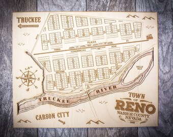 Vintage Reno Map