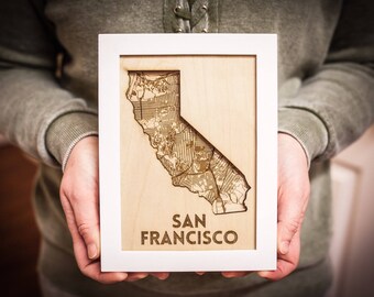 State & City Framed Art