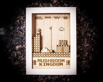 Mario 3D Framed Art