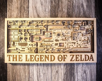 The Legend of Zelda Wood Map