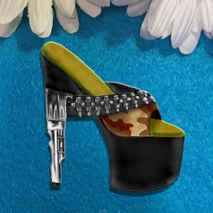 Camouflage high heels outlet