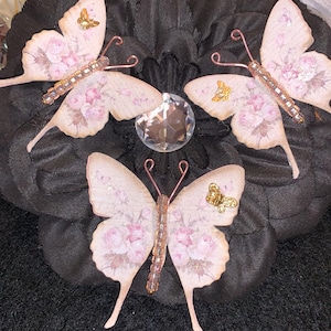 Borboleta sonhos vidro transparente papel corpo borboletas darlingartbyvaleri conjunto para scrapbooking embelezamento mini álbuns cartões presentes de casamento