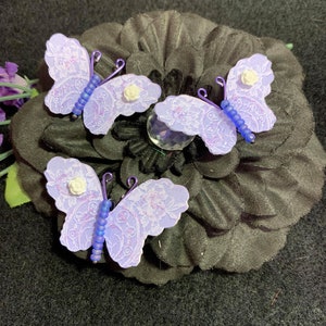 Spitze Schmetterlinge Verzierung Shabby Chic Mini Alben Karten 3D Cameo Rosen DarlingArtByValeri Scrapbooking Haargeruch