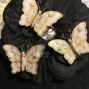 Hochzeit Papier Schmetterlinge Scrapbooking Verzierungen MiniAlben Kartenherstellung Perle Gold Perlen DarlingArtByValeri Tie the Knot