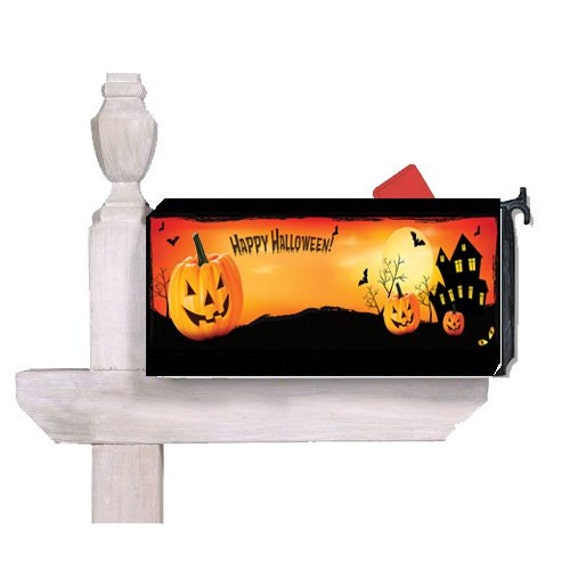 halloween mailbox cover spooky